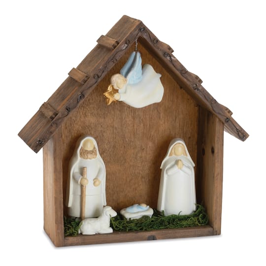 10" Holiday Nativity Scene Display